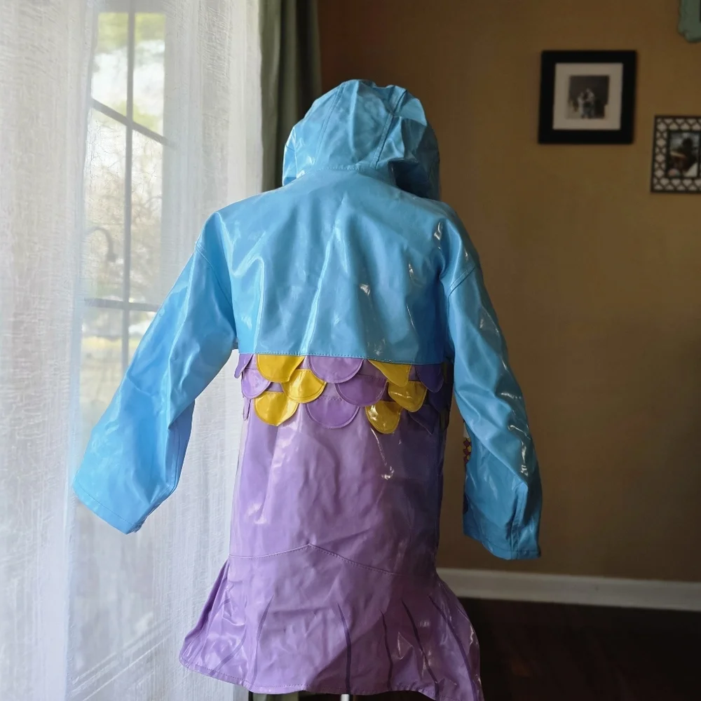 Kidorable Girls Mermaid‎ Raincoat Size 4/5
